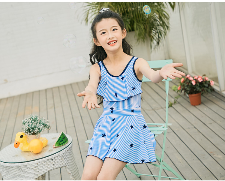 Đồ bơi trẻ em cho bé gái lớn 12-15 tuổi Công chúa ăn mặc quần áo học sinh Bộ đồ bơi cho bé gái - Bộ đồ bơi của Kid bikini cho bé sơ sinh