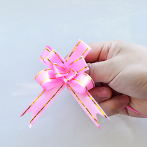 Hand Pulled Flowers Wedding Car Decoration Rahua Car Door Handle Silk Ribbon Color Band Gift Box Gift Packaging Butterfly Knot Wedding
