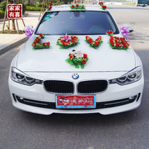 Wedding car decoration cover Loading Flowers Knot Wedding FLOWERS CAR COLOR CAR WEDDING WEDDING WEDDING WEDDING CAR HEAD FLOWER ARRANGEMENT THE MAIN CO-WEDDING CAR