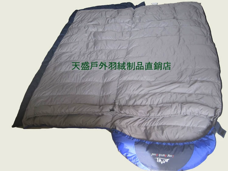 Hành trình LMR siêu nhẹ ngoài trời cắm trại phong bì chuyên nghiệp nhung xuống túi ngủ 800 g 90% vịt trắng xuống - Túi ngủ