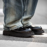 Martens, черная высокая униформа медсестры на платформе для отдыха для кожаной обуви