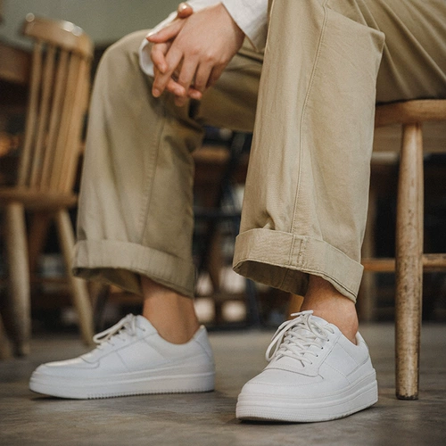 Белая обувь, дышащие универсальные белые кроссовки на платформе, повседневная обувь, туфли, осенняя