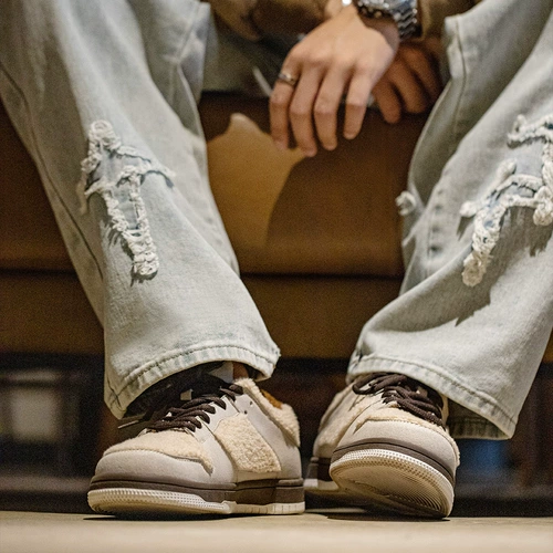 Зимние утепленные кроссовки, удерживающая тепло спортивная повседневная обувь на платформе для отдыха для влюбленных, туфли