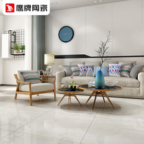 Eagle brand ceramic full cast glaze floor tiles 800800 living room floor tiles non-slip glazed tiles gentleman White Jade