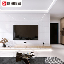 Eagle Tile Full Throw Glazed Kitchen Toilet Wall Brick 400 * 800 Anti-slip middle plate Branga White