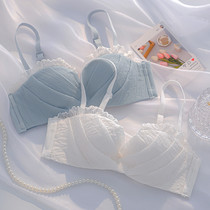 Small bra gathering underwear women summer thin steel-free ring anti-drop perception perplexity girl female bra