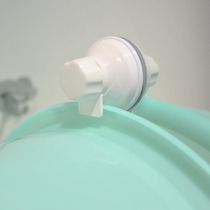 Yuzhiju suction cup Wall Wall washbasin adhesive hook kitchen wall bathroom storage rack toilet strong Basin storage rack