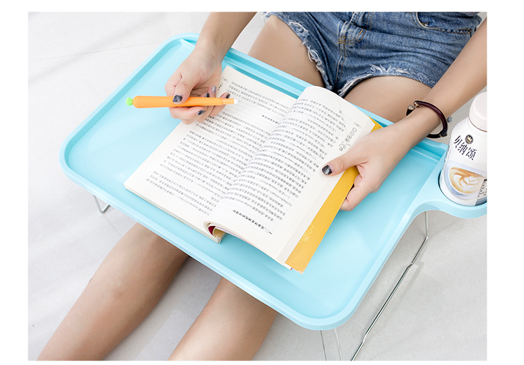 Bàn máy tính xách tay bàn có thể gập lại đơn giản bàn lười biếng sáng tạo nhựa học tập ký túc xá - Bàn bàn học gỗ
