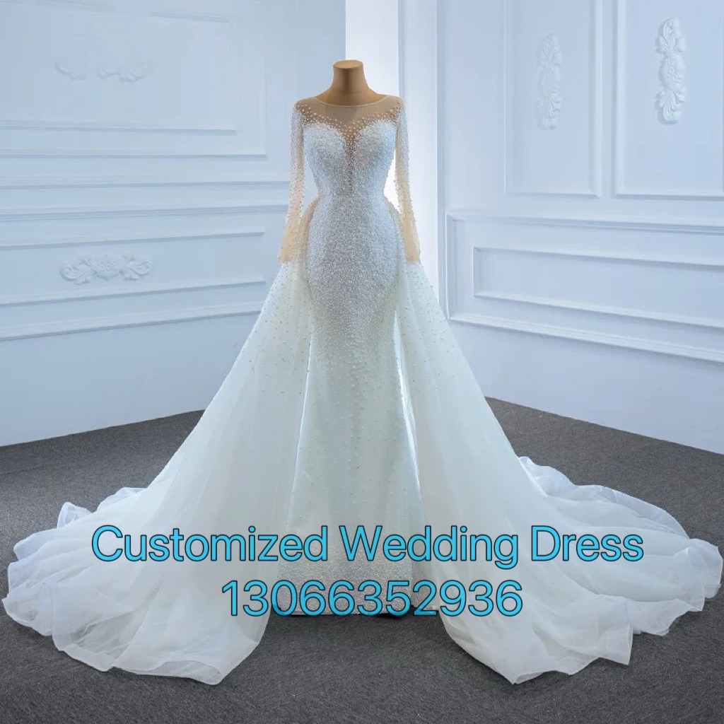 Luxy Long Sleeve Wedding Bridal Gown 2024 Detachable Train Luxy Long Sleeve Wedding Bridal Gown 2024 Detachable Train