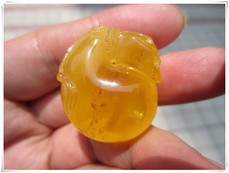 (Carefree Wonderman) Golden Red Gold Hange Sukonomi Engraving Money Bag Pendant