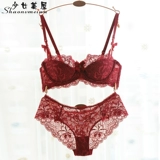Сексуальное нижнее белье, комплект, тонкий поддерживающий бюстгалтер, 2 предмета