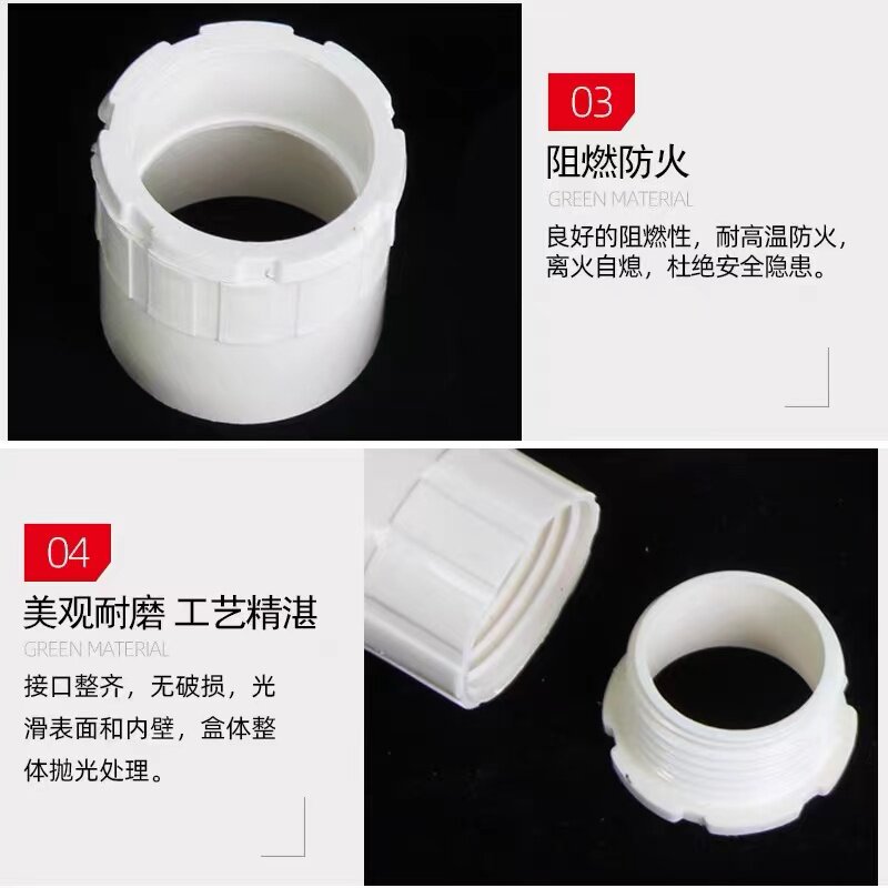 PVC线管螺接罗接头锁母加厚盒接锁扣加长杯梳穿线管16202532国标:电工必备神器,装修改造轻松搞定!-UPVC管-淘宝百科网
