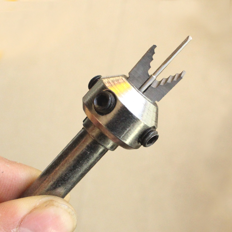 Desktop drilling machine with high-speed net vase knife Buddha tower knife two-piece Buddha head knife rod universal center free adjustment along the grain to hit hardwood
