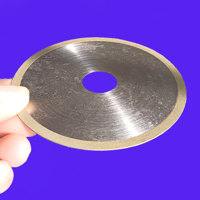 Ultra thin resin binder diamond cutting saw blade full fine sand cut glass quartz tube magnetic material not collapsing