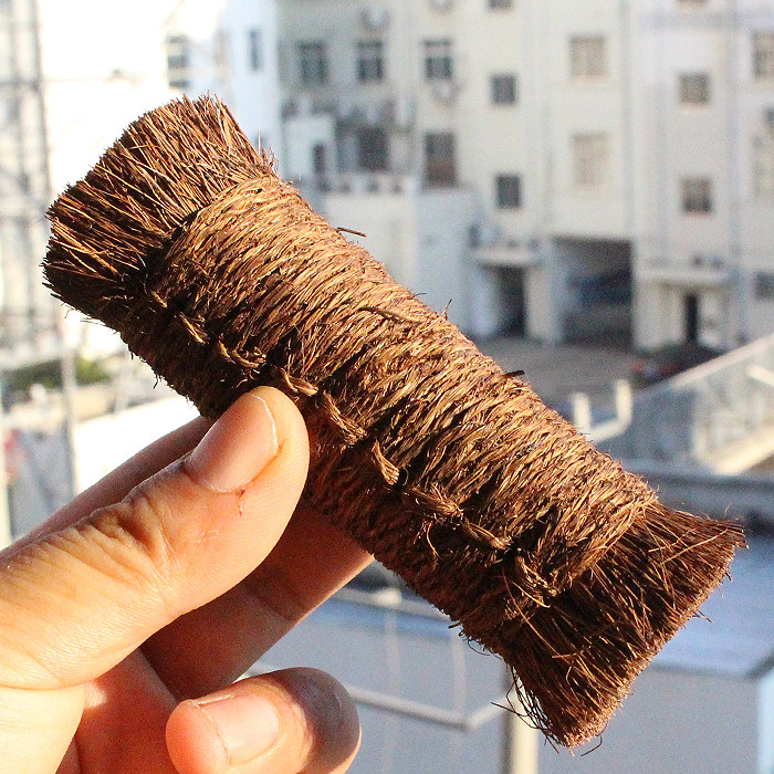 Tuobei engraving with large natural brown brush mane to brown mane tiger jade mahogany decontamination cleaning and maintenance tools