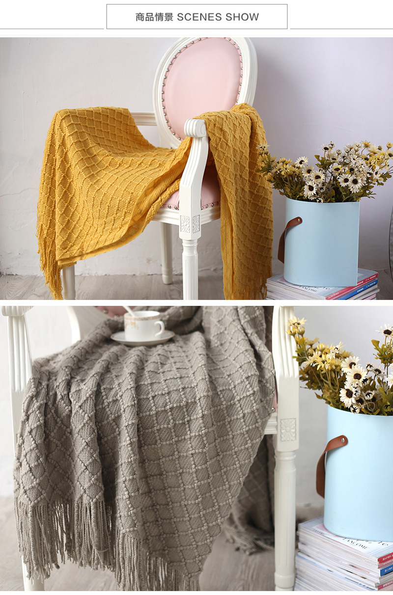 Xốp nhỏ chăn giải trí Giô-sa-bộ trang trí chăn mền chăn chân bụi che giường đơn sofa chăn bedspread chăn - Ném / Chăn chăn nỉ