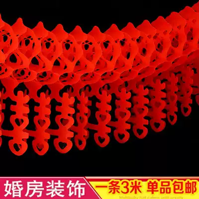 Wedding room layout flower hanging decoration decoration package living room wedding flower ball wedding wedding string joy