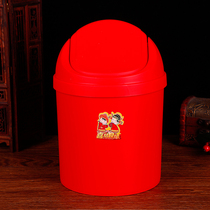 Wedding supplies Daquan plastic flip-top trash can tie the knot decoration wedding wedding wedding room living room storage