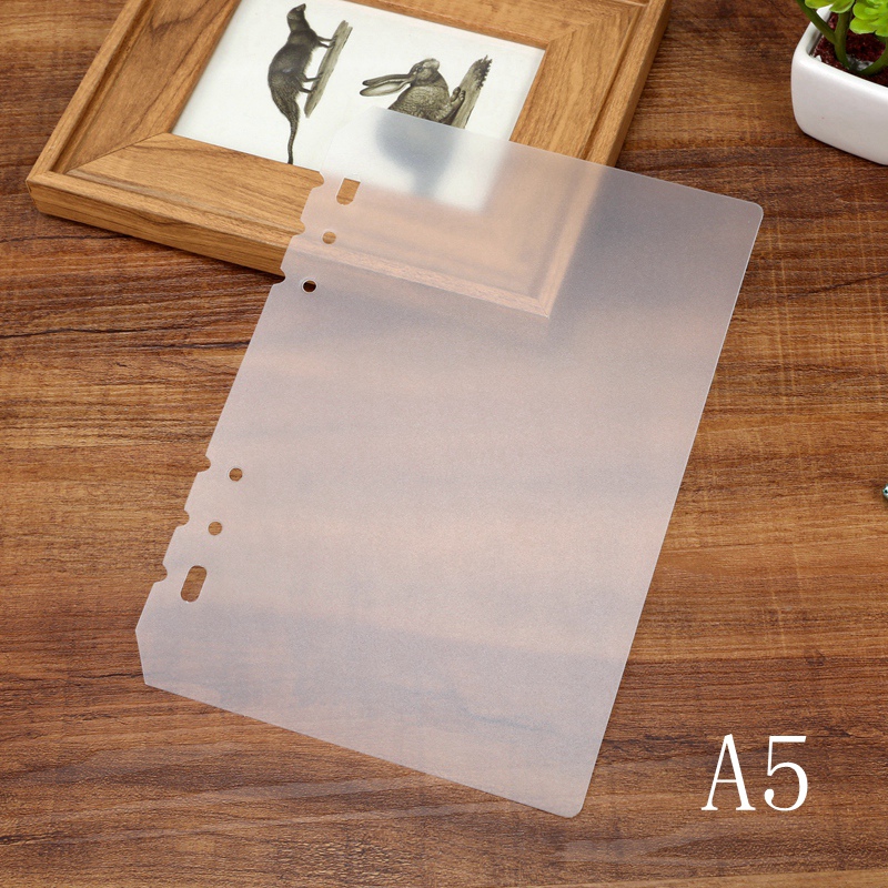 A5 inner core protective sheet double-piece blank index frosted PP material inner page gasket index page partition page 2 pieces