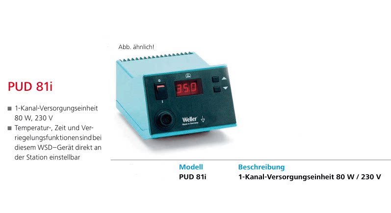 German Willew Weller WSD81 electric welding bench high-power intelligent soldering iron