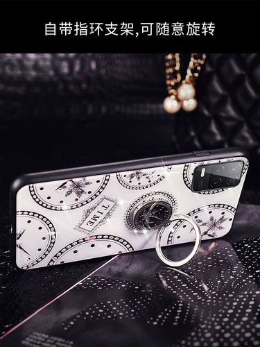 Oppo, чехол для телефона, стеклянный защитный силиконовый резиновый рукав, ремешок, realme, защита при падении, 135G, популярно в интернете