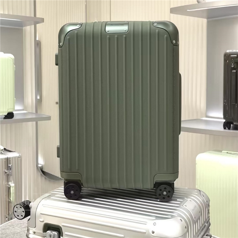 German R Brand 21 Suitcase Women's Trolley Travel Case Student Large Capacity Password Box Leather Carry-On Suitcase Men