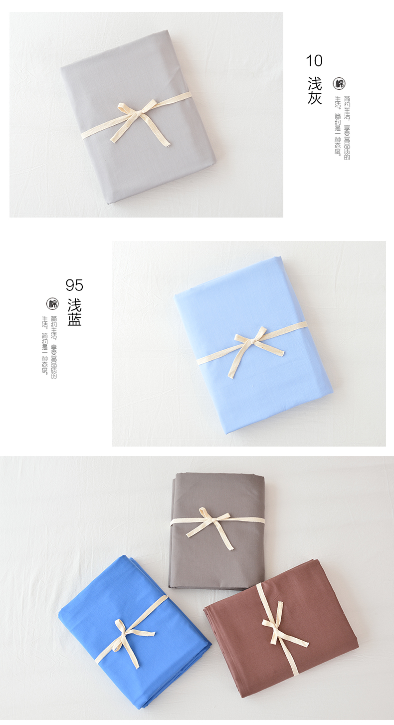 Trắng bông trải giường một mảnh rắn 1,5m giường 1.8m đôi tờ đơn all-bông mùa hè denim 2.0 - Khăn trải giường ga giường cưới