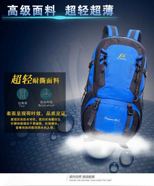 Túi leo núi ngoài trời nam và nữ túi đeo vai không thấm nước du lịch cắm trại đi bộ đường dài túi du lịch dung tích lớn 40L 60L balo học sinh tiểu học