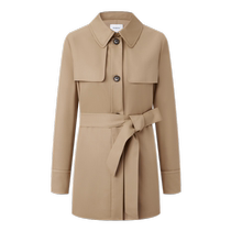 PORTS Womens Spring Walnut Light Belted Windbreaker LP8T003PWF061