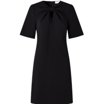 PORTS Womens Little Black Dress Summer Fashion Bow Neck Dress SD8D001HWQ020