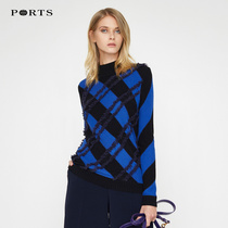 PORTS Po Womens Autumn Winter Pullover Wool Blend Comfort Sweater LV9K421DZF033