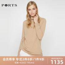 PORTS WOMENs spring simple wool turtleneck sweater LV9K424DZH005