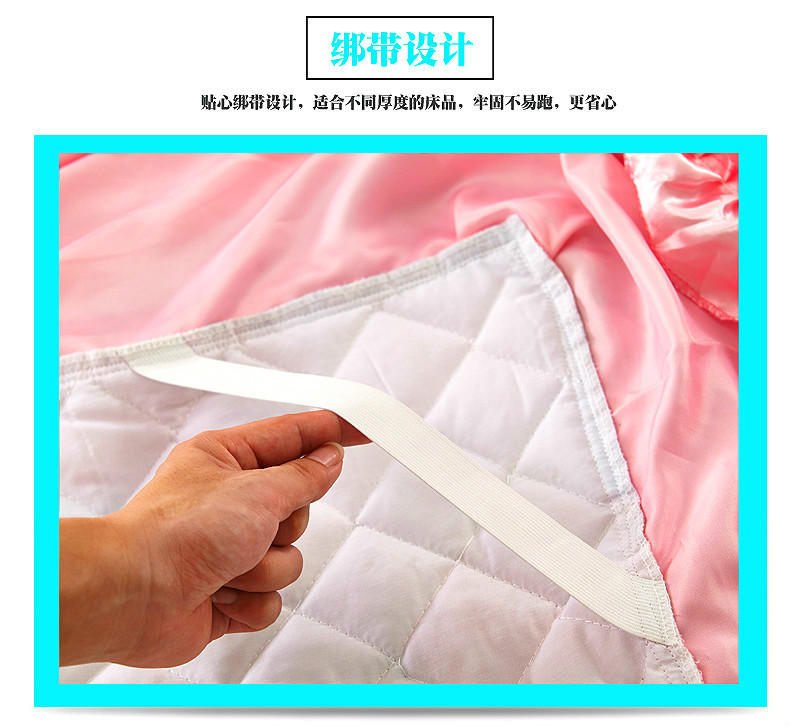 Khăn trải giường bằng vải bông có đệm bông cộng với khăn trải giường bằng vải bông Simmons tấm trải giường 1.8 có thể được trang bị bốn bộ drap giường có viền