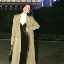 ■ Private clothing homemade ■ double-sided handmade cashmere coat women 2020 new blend of llama cashmere coat long