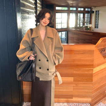 Jiuwu 90 wool + 10 alpaca wool short coat