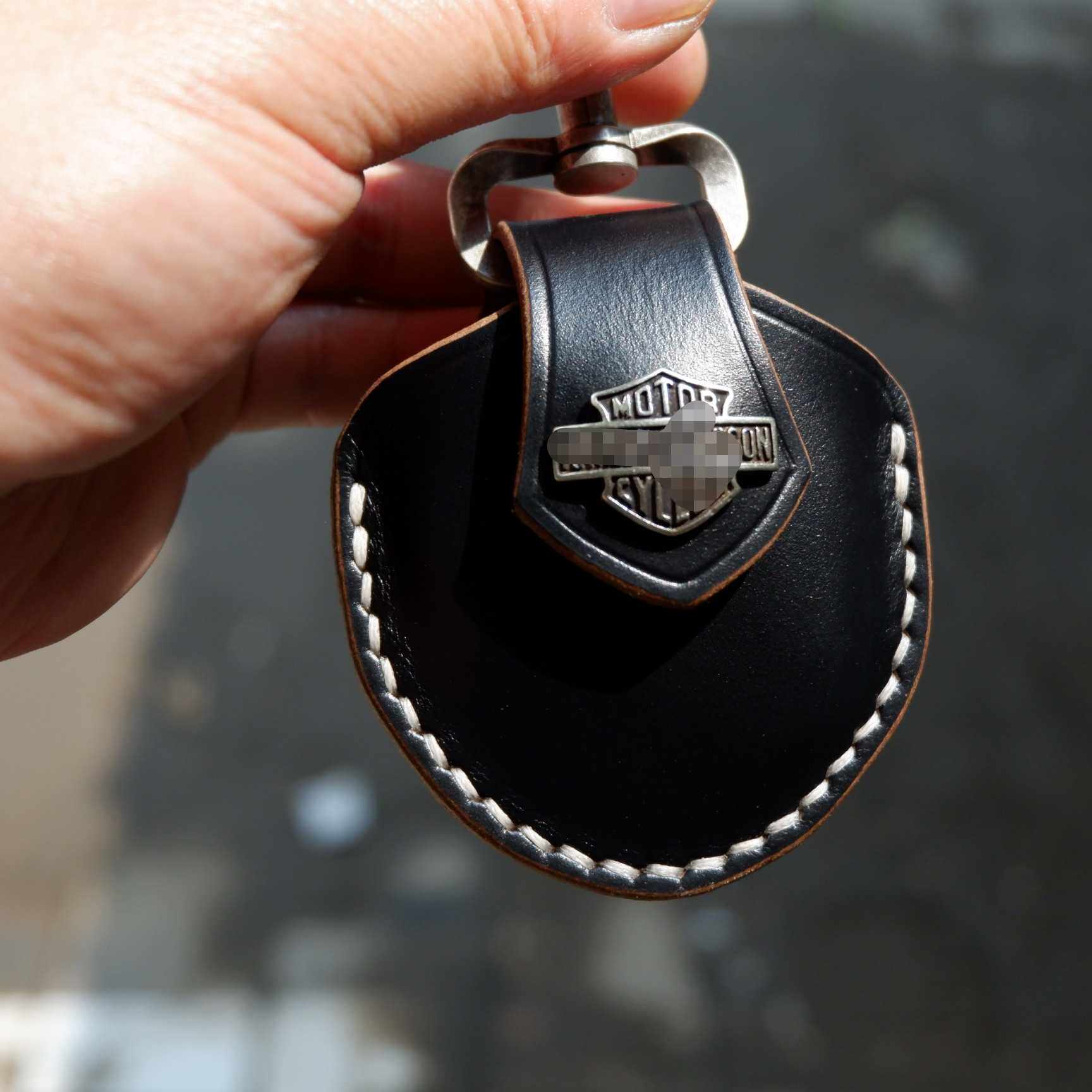 American Holvin Hale Induction Key Jacket Key Bag Pure Hand Custom Personality Locomotive Keybag Full Ensemble