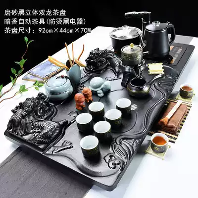 Fully automatic new solid wood tea tray integrated tea table kung fu tea set set household tea cup complete tea tray