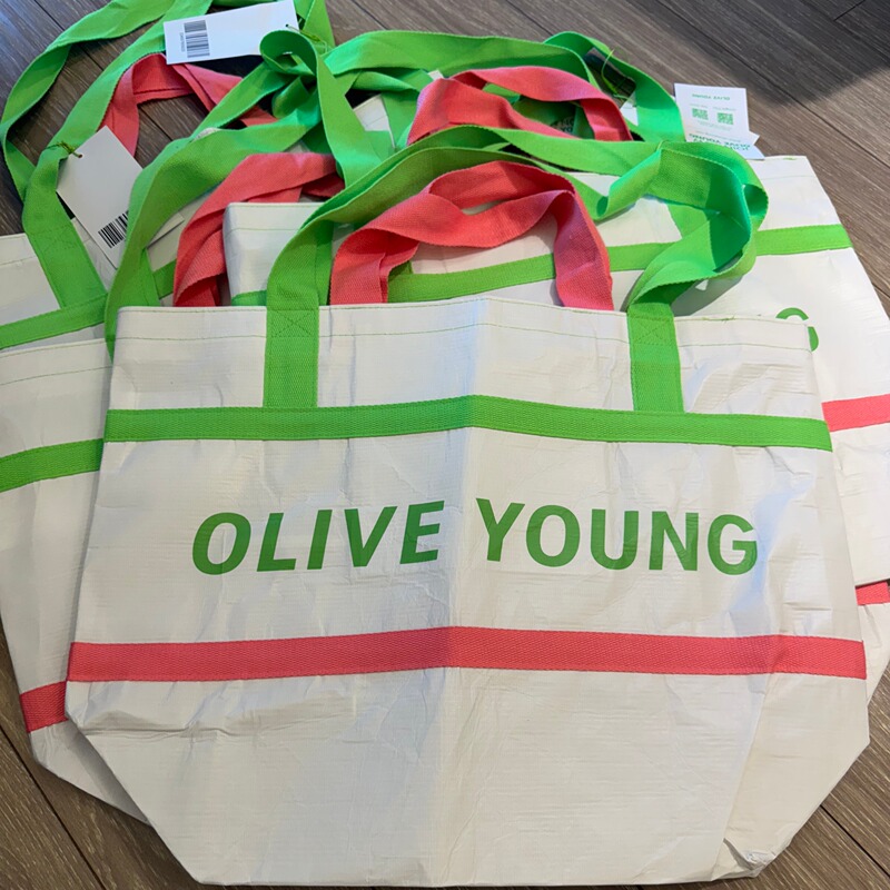 Korean Olive Young Shopping Bag Large Tote Bag Crossbody Bag Limited Edition Travel Bag Super Roomy