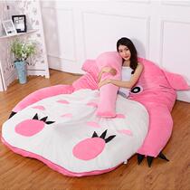 Chino tatami lazy bed sheet double cartoon mattress cute creative bedroom sleeping mat sofa bed back chair