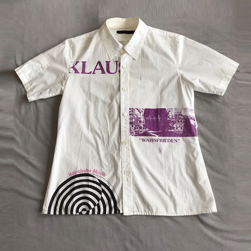 Autonomous Undercover Takahashi Shield Style 06Sst Period Klaus Swirl Print Short-Sleeve Shirt Loose Fit