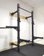 Commercial Wall-Mounted Folding Squat Rack, Bench Press Rack, Pull-Up Bar, Parallel Bars (Wall Thickness 3mm)