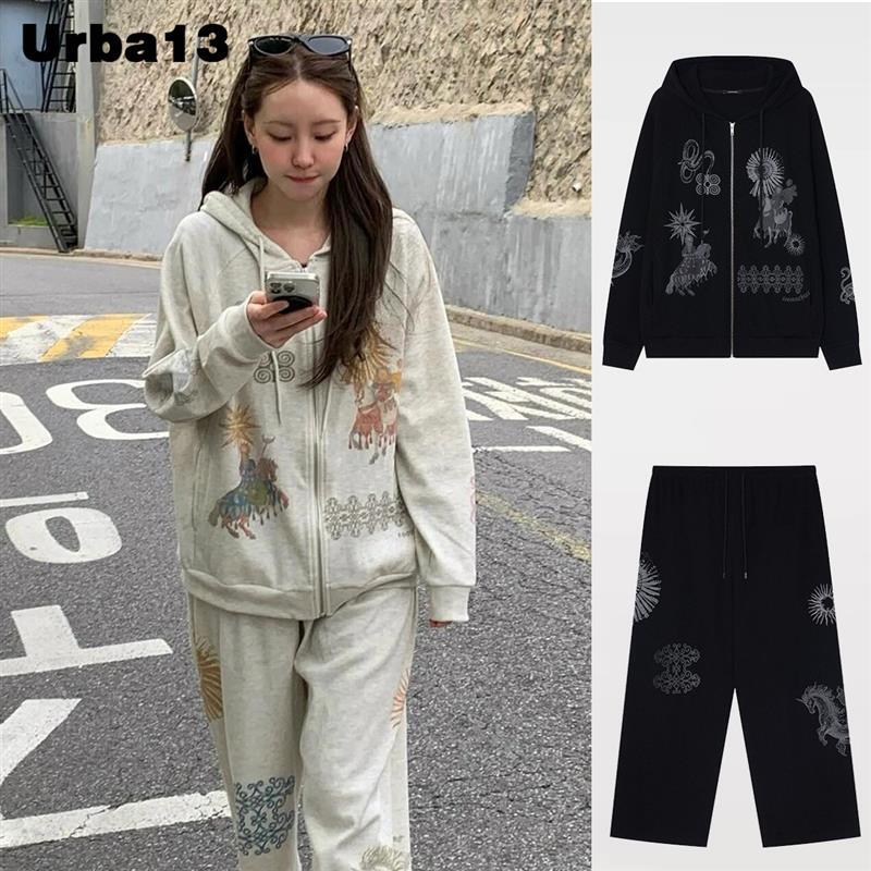 Urba13 Boutique Store Genuine Toomuchtax Hooded Sweatshirt Printed Hoodie Long Pants Sweatpants Set Urba13 Boutique Store Genuine Toomuchtax Hooded Sweatshirt Printed Hoodie Long Pants Sweatpants Set