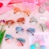 Thiếu niên ins gradient phim biển màu kính mát không khung cắt tỉa kính râm nữ gradient kính bảo vệ UV
