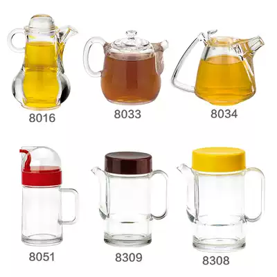 Acrylic soy sauce bottle Vinegar bottle seasoning bottle set Kitchen transparent CP plastic bottle Imitation glass seasoning bottle seasoning jar