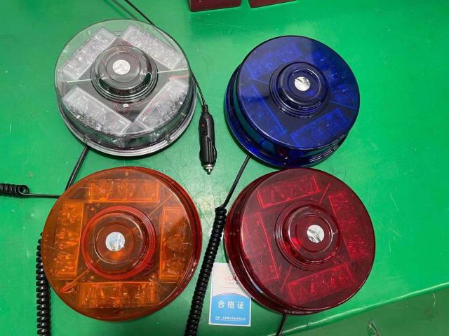 Ambulance Light High Power Super Bright LED Yellow Blue Red Fire Truck Rescue Car Suction Top Fireball Round Burst Flashing Lights Alarm Lights
