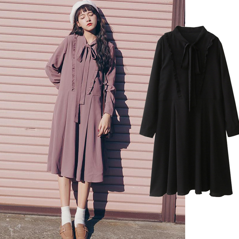 2022 Fall new Korean version of pregnant woman with long version of foreign dress suit foreign pie Belly Hot Mom Personality Spring Autumn Suit