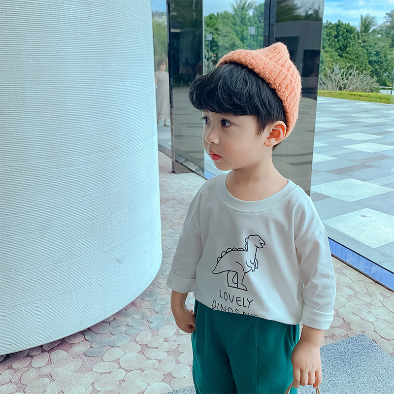 Baby long sleeve T-shirt Spring autumn money Children beating undershirt white children Ocean sending boy pure cotton blouse baby autumn clothes