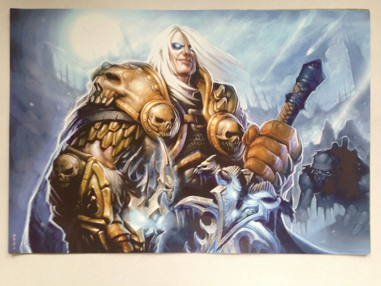 World of Warcraft Blizzard trò chơi xung quanh Ultra HD vật lý dập nổi dán tấm poster ngôi sao [một bộ 8]