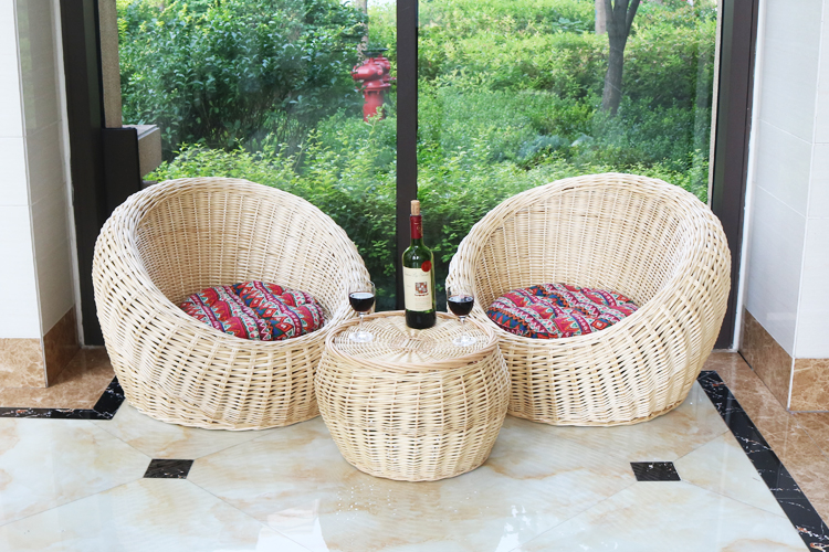 Wicker ghế sofa ghế giải trí phòng khách phòng ngủ ban công phòng khách ghế beanbag mây giản dị ghế kết hợp vận chuyển mục vụ - Ghế sô pha sofa da nhập khẩu