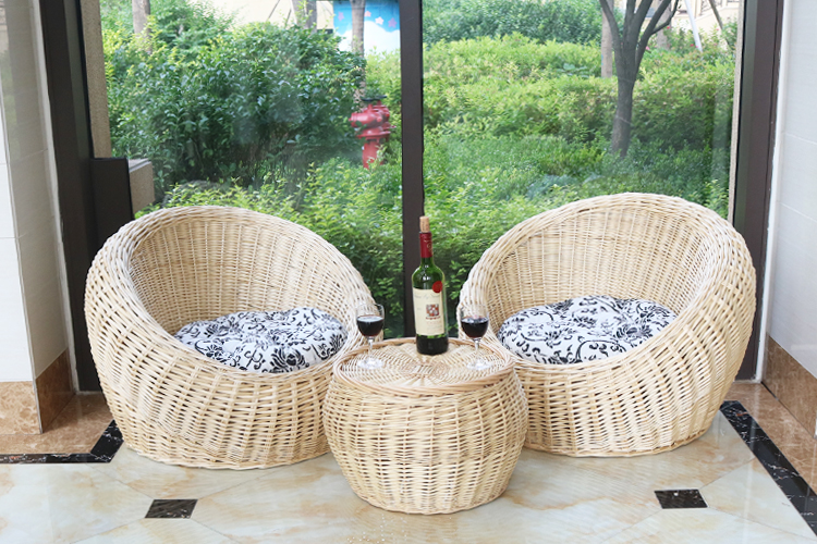 Wicker ghế sofa ghế giải trí phòng khách phòng ngủ ban công phòng khách ghế beanbag mây giản dị ghế kết hợp vận chuyển mục vụ - Ghế sô pha sofa da nhập khẩu
